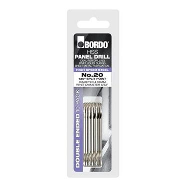 BORD DOUBLE ENDED DRILL #20 10PK