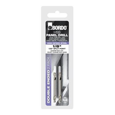 BORD DOUBLE ENDED DRILL 1/8" 2PK