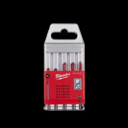 MILW GLASS & TILE DRILL BIT SET 5PC