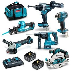 MAK 18V KIT COMBO 2X5.0AH 6PC