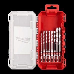 MILW S/WAVE MULTI-MAT DRILL BIT SET 8PC