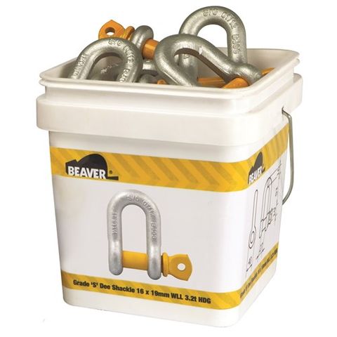 BEAVER D SHACKLE HDG GRADE S 6MM X 8MM