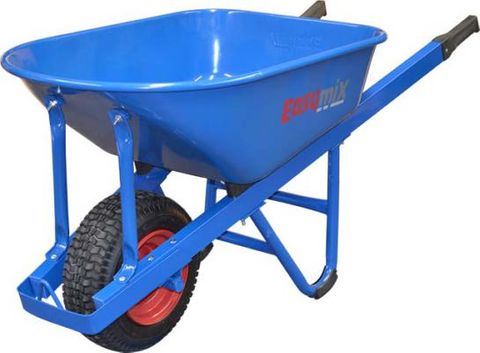 EASYMIX W/BARROW BLUE HD STL TRAY 100LT