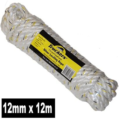 BEAVER SILVER LASHING ROPE 12MM X 12M