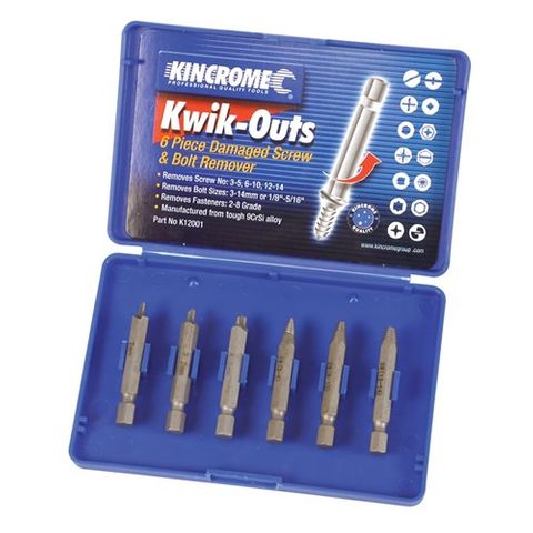 DAMAGED SCREW REMOVER 6 PCE