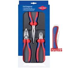 KNIPEX PLIER PACK COMF GRIP BNS KNIFE