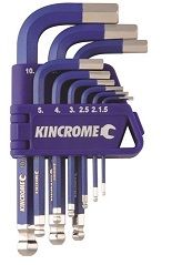 KINC KEY WRENCH SET 9PCE MET SHORT