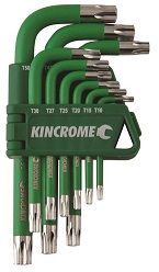 KINC KEY WRENCH SET 9PC TORX SHORT