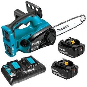 MAK 18V KIT CHAINSAW 300MM 2x5.0AH