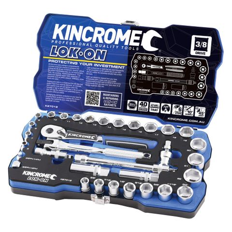 KINCROME LOKON SET 3/8 33P MET/IMP