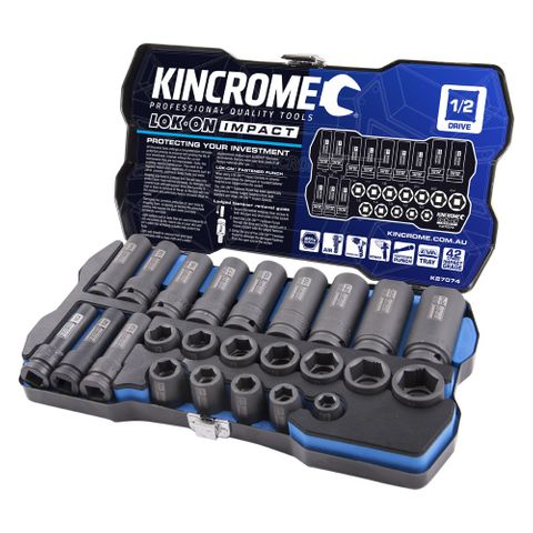 KINCROME 24P LOK-ON IMPACT SOCKET SET