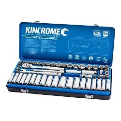 KINC SKT SET 57P 3/8D MET/AF STD/DP