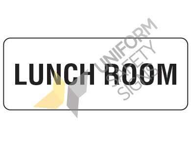 SIGN LUNCH ROOM POLY