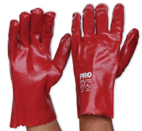 GLOVE RED DIPPED