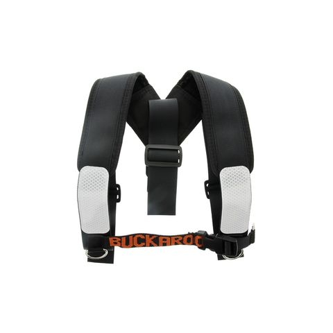 BRACES PADDED SHOULDER BLACK BUCKAROO