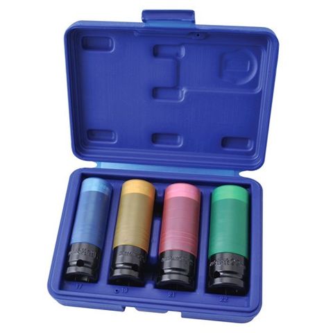 4P WHEEL NUT IMPACT SOCKET SET