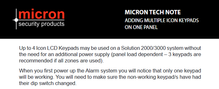 Adding Mutliple Icon Keypads on Solution 2000-3000