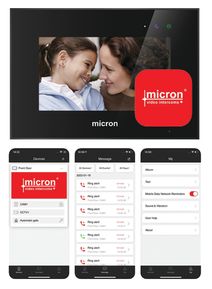 Micron Black Touchscreen Intercom and App
