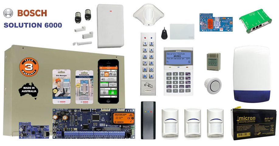 Bosch Solution 6000 Alarm and Access System Components