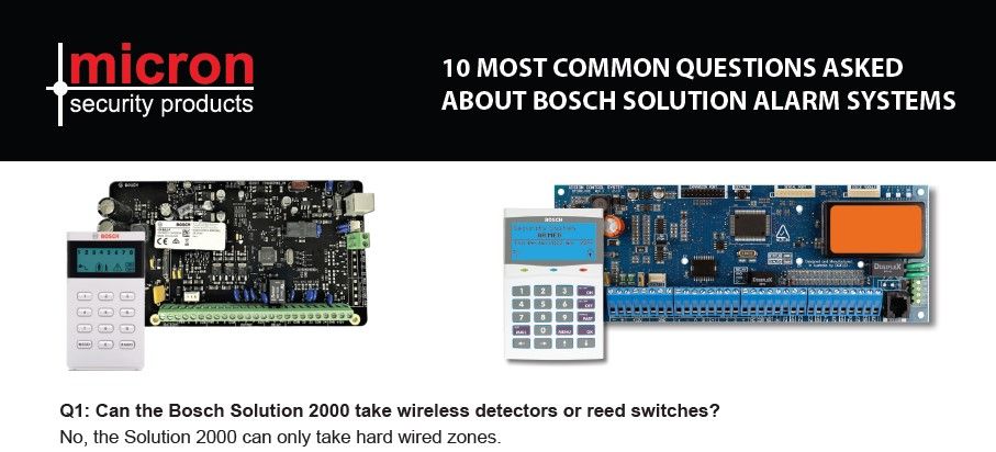 Bosch Alarms 10 Most Comon questions