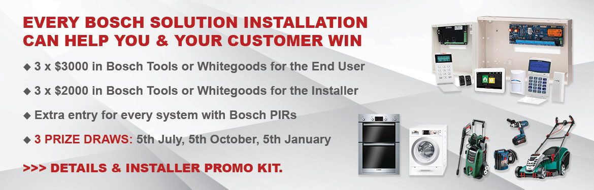 Bosch Solution Alarm Promotion - 3 Prize Pools to be Won