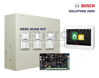 Bosch Sol 3K + 4.3 Touch Screen KP + 3 Bosch ISC-BPQ2-W12 Blue Line Gen 2  QUAD