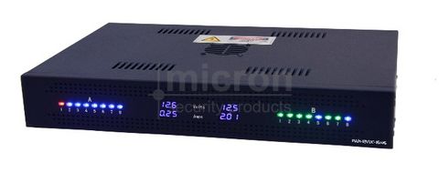 Micron 1RU Rack Mount Power Supply 12Vdc 16amp 16 Fused 1 Amp Outputs.