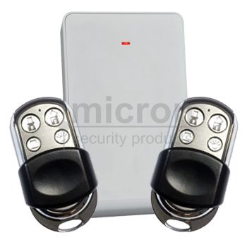 Bosch Radion RFRC-STR2 Receiver Kit inc 2 x HCT-4UL 4 Button Metal Keyfobs SWU3334M