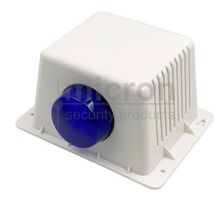 Micron Large Horn Speaker Kit Inc Cover, Strobe, Tamper, 8 Ohm Horn / 12V Siren Combo