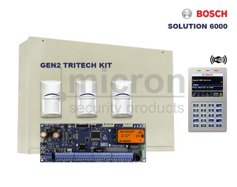 Bosch 6000 Dialler CC610P + 1 x SCP737 WIFI Prox Keypad+ 3 x Bosch ISC-BDL2-WP12G Blue Line Gen 2 Tritech 45kg Pet Friendly