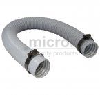 Vac pan extension flexi pipe with ends 1m