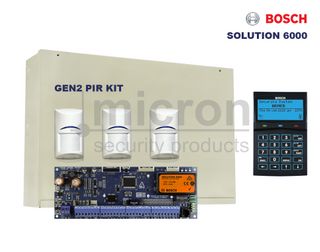 Bosch 6K + 1 x SCP732 BLACK SMART PROX Graphic Keypad + 3 x Gen2 PIR