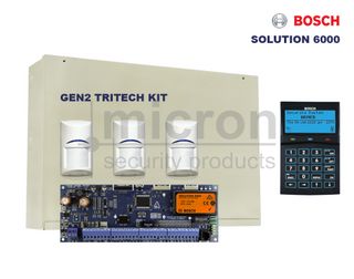 Bosch 6K + 1 x SCP732 BLACK SMART PROX Graphic Keypad + 3 x Gen2 Tri Tech