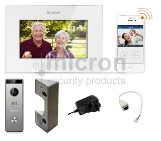 Micron WIFI 7" Touch Button Kit With Memory. Includes Surface Door Station & Power Supply