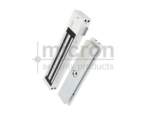 EM3500M Monitored Internal Single Door Mag Lock. Slim Line Single Door. 12 / 24 VDC. 280KGS Wth Bond Sense & Door Position