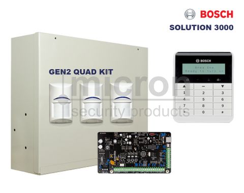 Bosch Sol 3K + Text KP + 3 Bosch ISC-BPQ2-W12 Blue Line Gen 2 QUAD