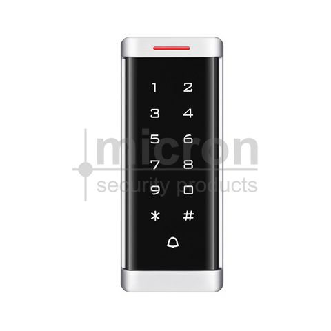 Micron Slim Touch Button Backlit Keypad. Standalone Dual Function Code or Prox.12VDC
