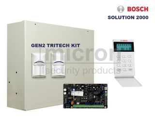 Bosch Solution 2000 + Icon KP +  2 Bosch ISC-BDL2-WP12G Blue Line Gen 2 Tritech 45kg Pet Friendly