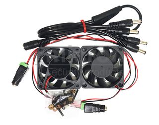 2 x Cooling Fans For NVR Wall Cabinet. Requires 1 x 12DC 1AMP Plug Pack