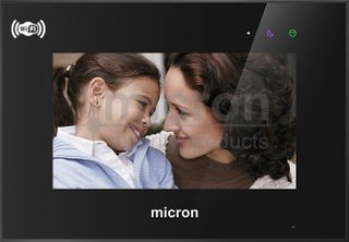Micron BLACK WiFi Residential Intercom 7" Touch Screen Monitor.