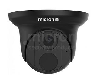 Micron BLACK 6MP POE Fixed Turret Easy Star 2.8mm Lens With Audio and Low Light.
