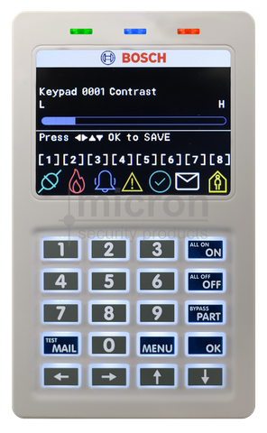CP736B BOSCH Colour SMART PROX Solution 6000 Graphic Keypad White