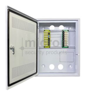500 Micron Home Hub Kit Inc 1 x Cabinet 1 x 8 Way Cat6 Data & 1 x 8 Way Phone Modules