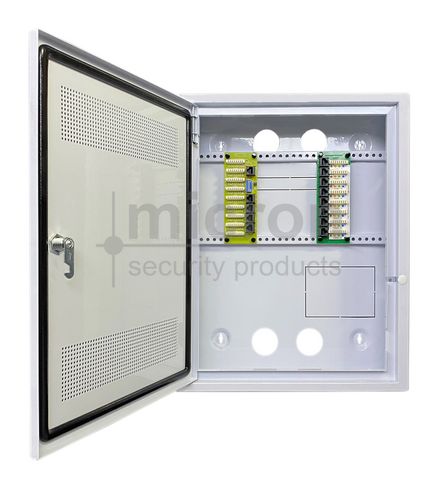 500 Micron Home Hub Kit Inc 1 x Cabinet 1 x 8 Way Cat6 Data & 1 x 8 Way Phone Modules