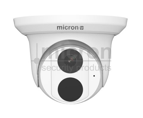 Micron 6MP STARLIGHT POE Fixed Turret 2.8mm Lens. Metal Case. Microphone