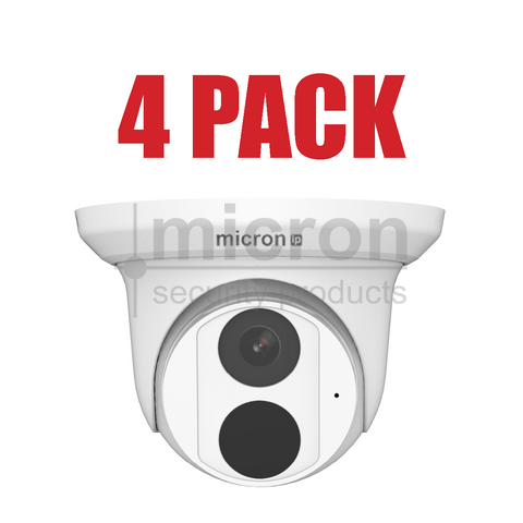 4 Pack Of 6mp Fixed Lens 2.8mm Turret