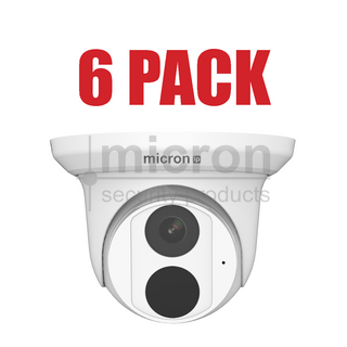 6 Pack Of 6mp Fixed Lens 2.8mm Turret