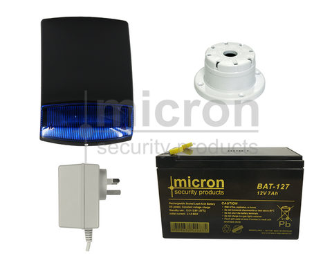 BLACK Micron Bell Box Accessory kit Inc Batt + P/Pack + Surface Screamer