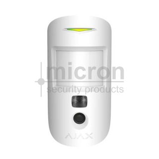 AJAX 45853 Indoor Motion Cam (phOD) White - Wireless Pet PIR With Photo On Demand. 12m Range