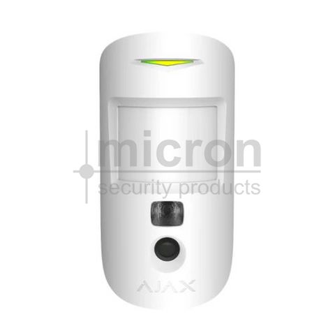 AJAX 45853 Indoor Motion Cam (phOD) White - Wireless Pet PIR With Photo On Demand. 12m Range
